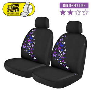 NORRIS - Coprisedili anteriori 2pz Fashion - Butterfly - NORRIS - Coprisedili anteriori 2pz