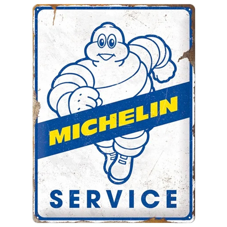Cartello in latta Michelin Service - NOSTALGIC ART