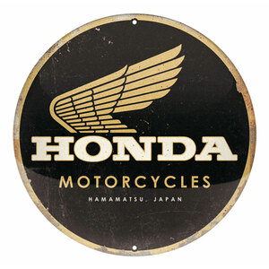 Cartello in latta Honda MC - Motorcycles Gold - NOSTALGIC ART - NOSTALGIC ART