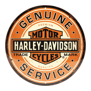 NOSTALGIC ART - Cartello in latta Harley Davidson - Genuine Service - NOSTALGIC ART - Cartello in latta