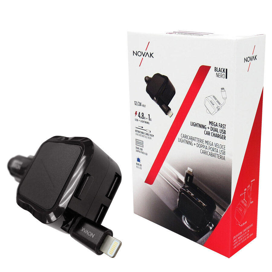 Cavo ricarica 12V Lightning - NOVAK