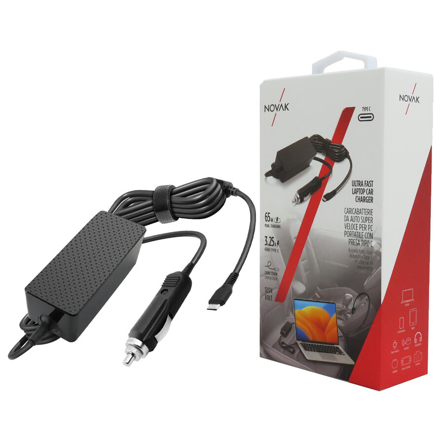 Cavo ricarica 12V Ultra Fast Laptop - NOVAK