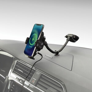 Supporto Telefono Auto Wireless Con Caricabatterie Qi 10W - Base A Presa D'Aria, Ricarica Automatica
