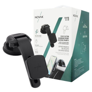 NOVAK - Supporto magnetico da cruscotto Con ventosa - NOVAK - Supporto magnetico da cruscotto