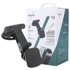 NOVAK - Supporto magnetico da cruscotto Con ventosa - NOVAK - Supporto magnetico da cruscotto