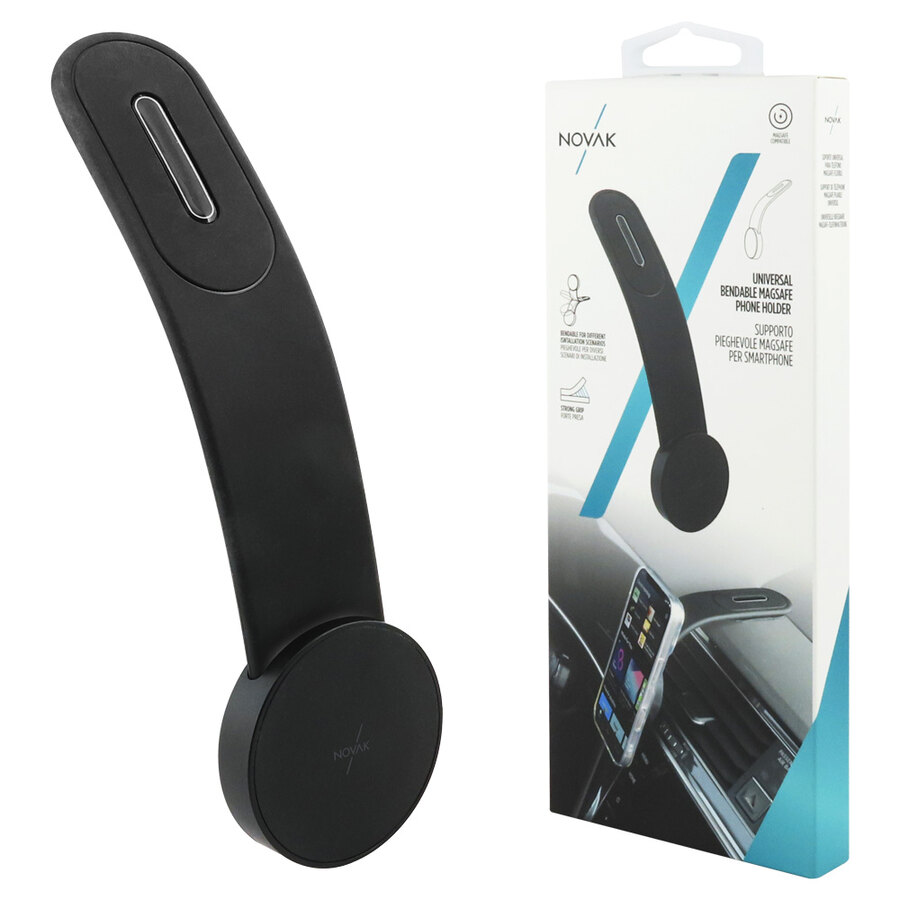 Supporto magnetico da cruscotto Pieghevole, adesivo - NOVAK
