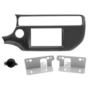 PHONOCAR - Installazione Mascherina 2 din Kia Rio 2015>2017 - PHONOCAR Kia Rio 2015 > 2017 Con/senza bottone accensione - Installazione