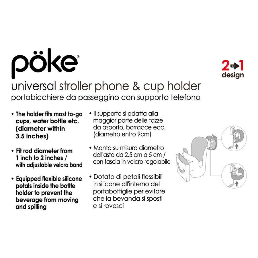 JIZZU Portabicchieri Universale per Auto, Regolabile, 2 in 1 Espandibile, con Base Espandibile, Girevole a 360°,Auto Car Seat Gap Storage Organizer