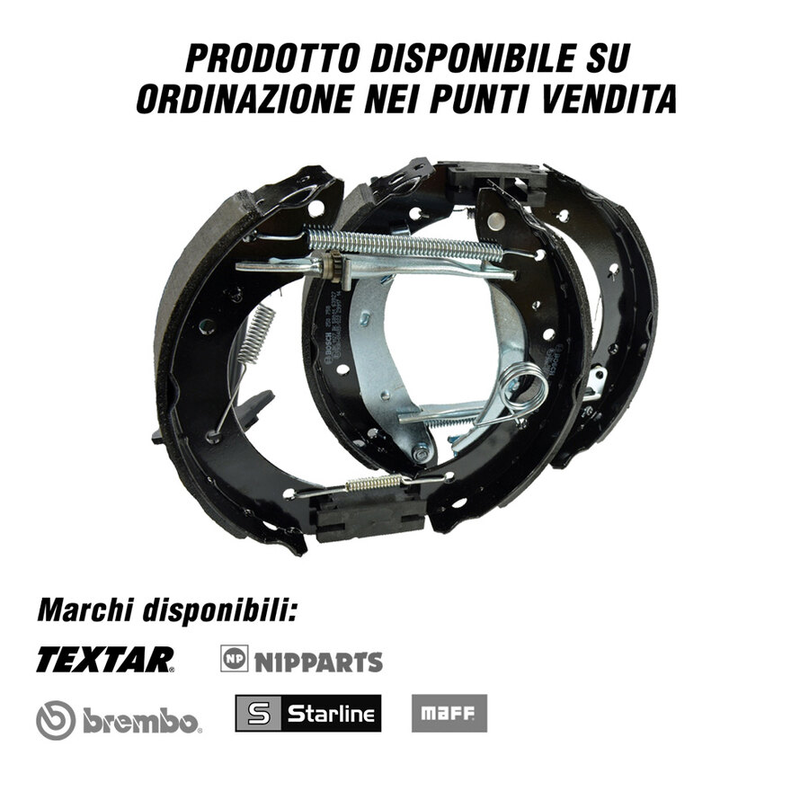 Ganasce freno - RICAMBI VARI Alfa Romeo, Audi, Bmw, Chevrolet, Chrysler, Citroen, Dacia, Daewoo, Daihatsu, Dodge