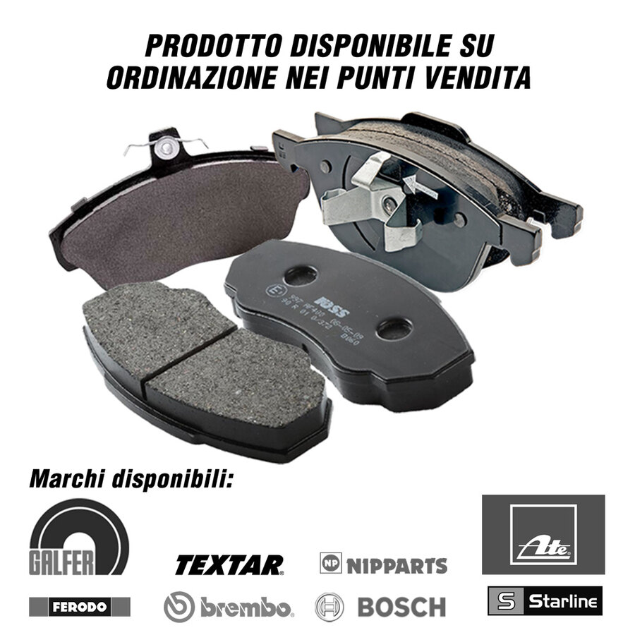 Pastiglie freno - RICAMBI VARI Alfa Romeo, Audi, Bmw, Chevrolet, Chrysler, Citroen, Dacia, Daewoo, Daihatsu, Dodge