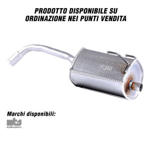 RICAMBI VARI - Silenziatore posteriore - RICAMBI VARI Alfa Romeo, Audi, Bmw, Chevrolet, Chrysler, Citroen, Dacia, Daewoo, Daihatsu, Dodge - Silenziatore posteriore