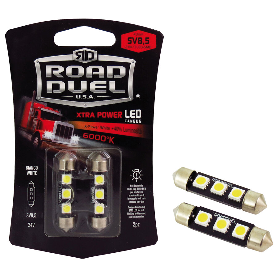 Lampadina a siluro a led Xtra Power Canbus Led - ROAD DUEL