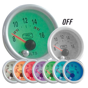 TUNING GURU - Voltmetro 7-COLORS Voltmetro - TUNING GURU - Voltmetro