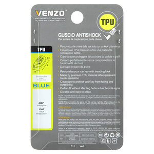 KUNIO Cover per chiave pieghevole, adatta per Jeep Compass Renegade, custodia per chiavi auto, in TPU, 4 tasti, colore nero