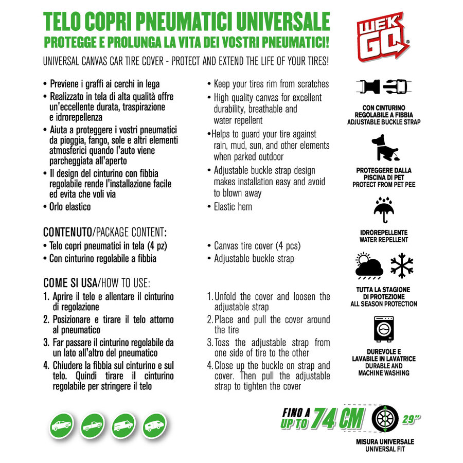 Copriruota Di Scorta Della Copertura Del Pneumatico Della Copertura De - 6