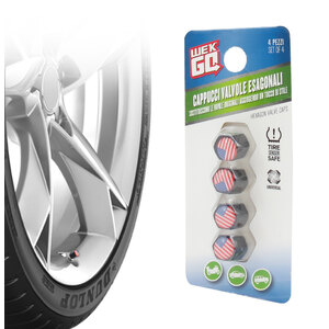 WEKGO - Cappucci valvola USA Flag - WEKGO - Cappucci valvola