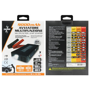 Avviatore Portatile Auto Zim&Mann 9000mAh - Power Bank, Torcia LED, Per Motori Benzina E Diesel - Foto 2