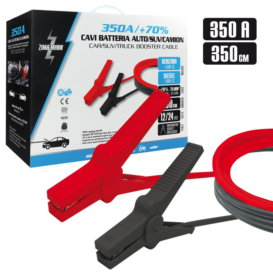 Cavi batteria Platinum Pro 350A - ZIM&MANN