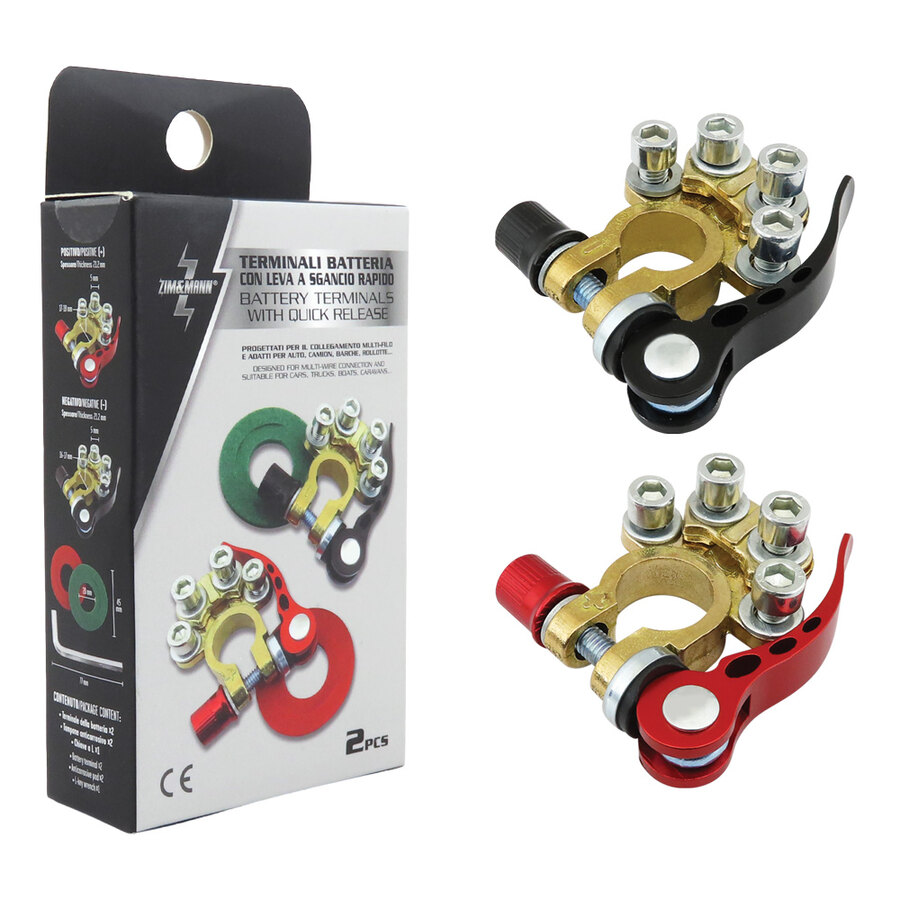 Morsetti batteria Con leva a sgancio rapido - ZIM&MANN