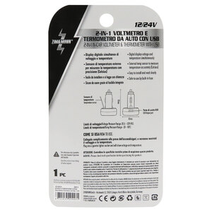 Voltmetro Termometro 3 In 1 Per Moto - Display Digitale 12V Con USB Caricatore Per Vespa, TMAX - Foto 4