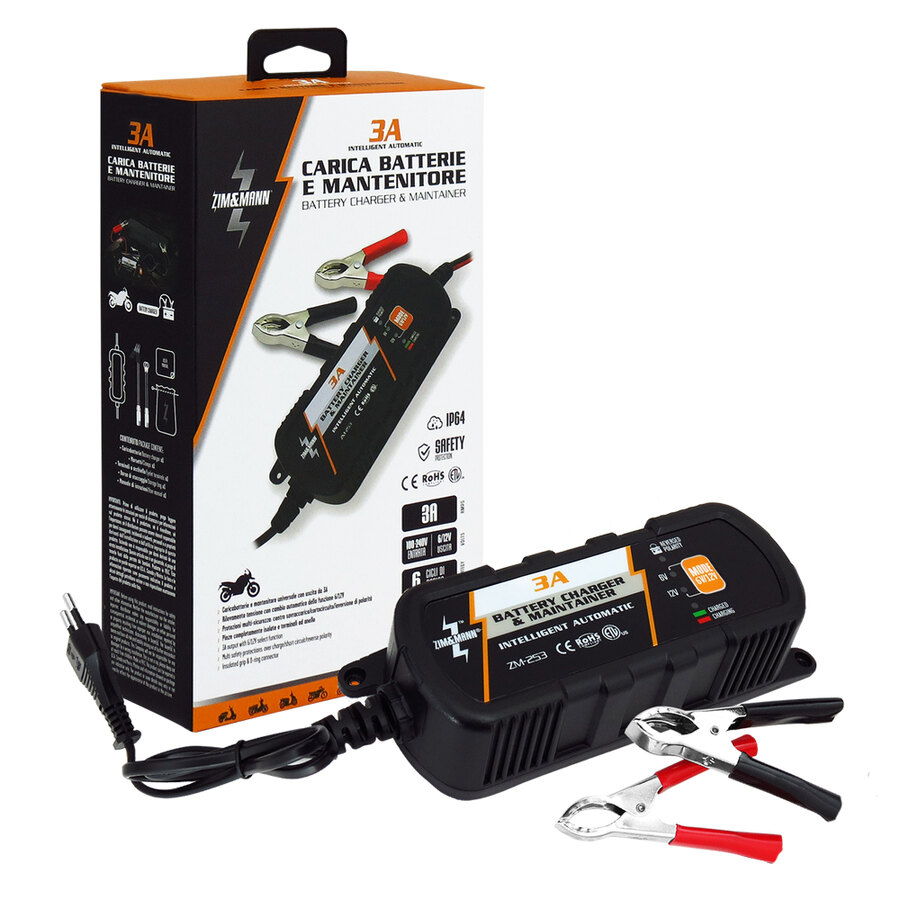 Carica batteria + mantenitore - ZIM&MANN