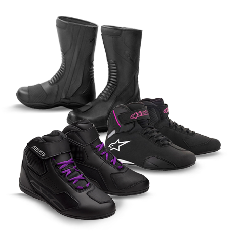Scarpe e stivali moto per donna