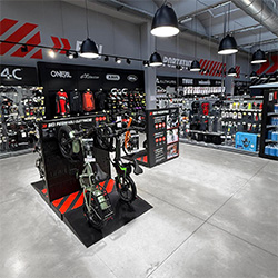 Reparto caschi del negozio Bep's Vicenza