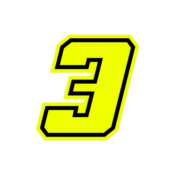 Numeri e lettere adesive Race moto GP - GAT