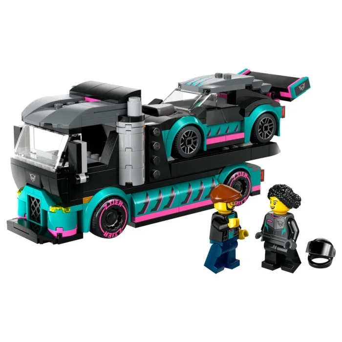 Costruzioni Lego City - Auto da corsa e trasportatore - LEGO