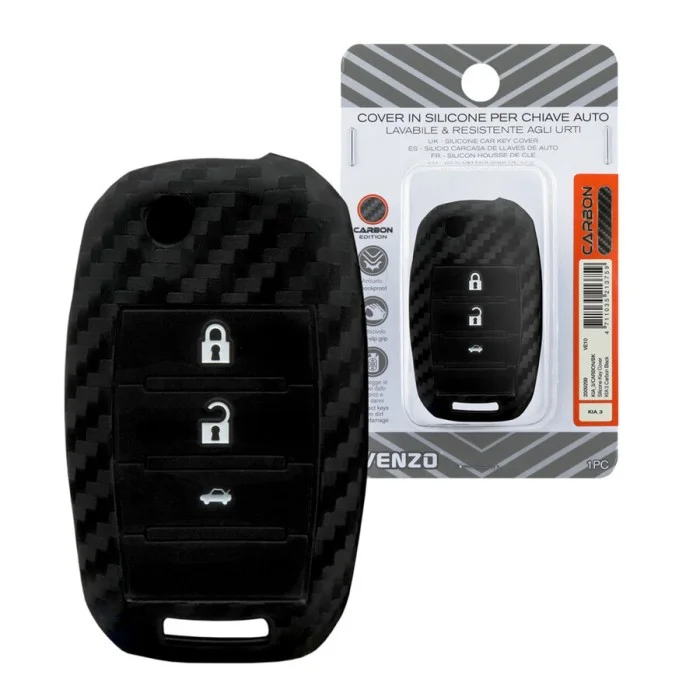 Cover chiave Carbon Edition Kia K3, K3S, K4, K5, KX3, KX5 - VENZO
