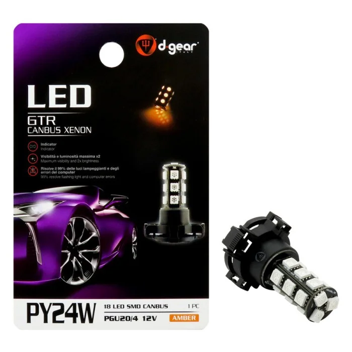 Lampadina PY24W a led XP - PY24W Canbus SMD Led - D-GEAR