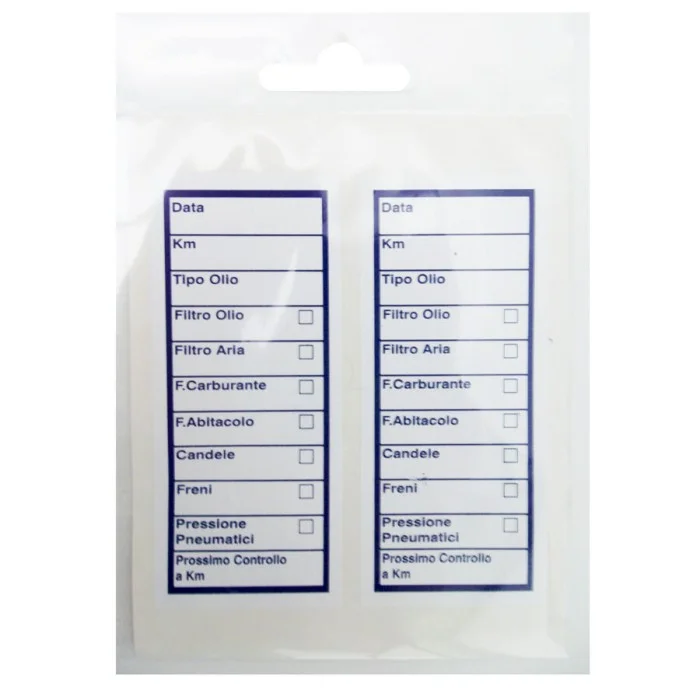 Adesivi tagliando Cambio olio - GAT