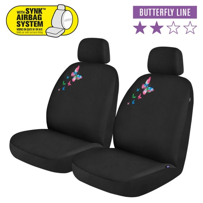 Coprisedili anteriori 2pz Fashion - Butterfly - NORRIS