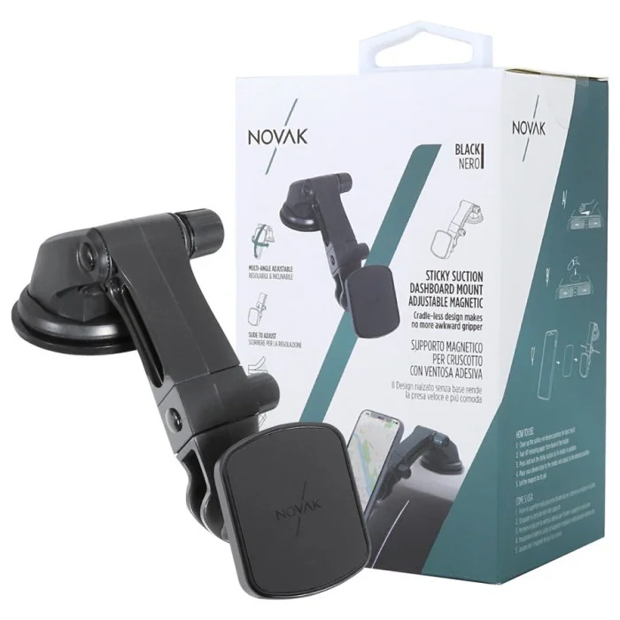 Supporto magnetico da cruscotto Con ventosa - NOVAK