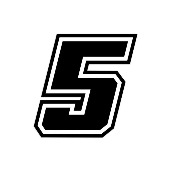Numeri e lettere adesive Race moto GP - GAT