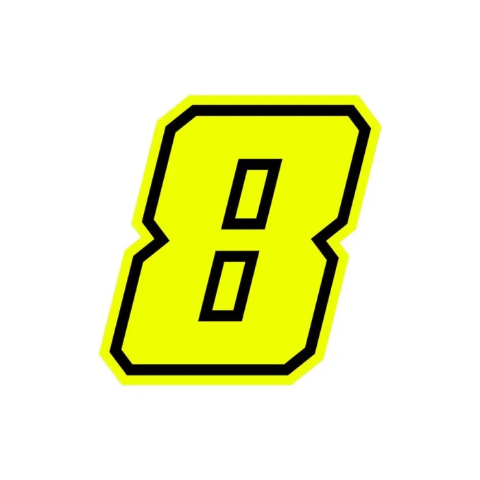 Numeri e lettere adesive Race moto GP - GAT