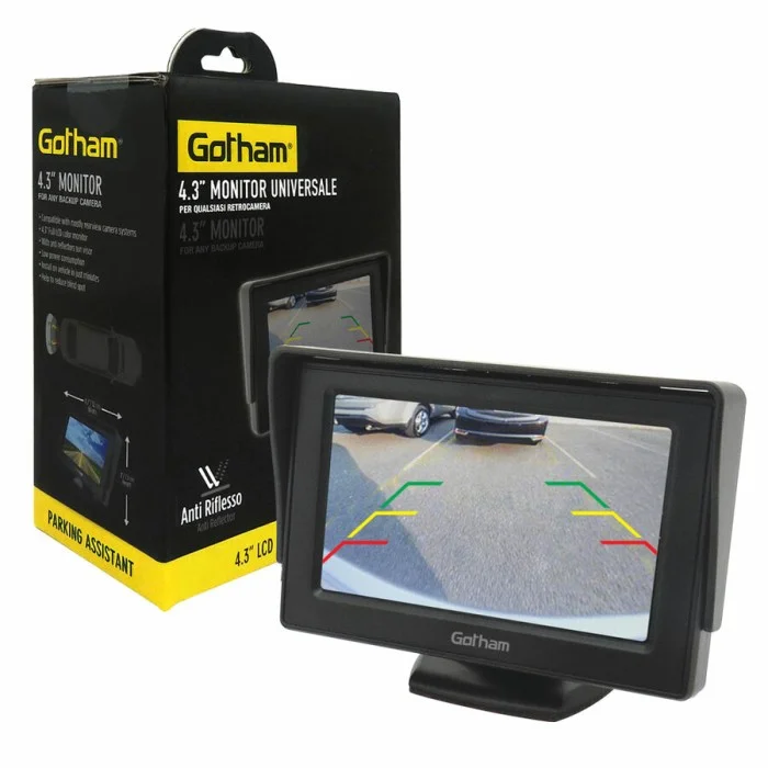 Retrocamere e frontecamere Monitor LCD universale - GOTHAM