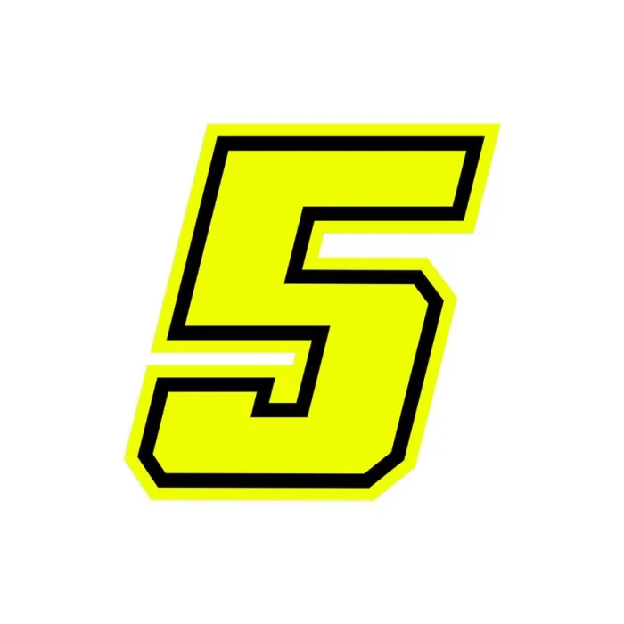 Numeri e lettere adesive Race moto GP - GAT