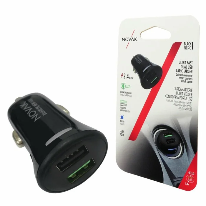 USB da presa accendisigari Doppia porta USB - NOVAK