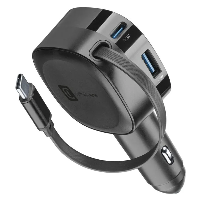 USB da presa accendisigari Retractable Car Charger - CELLULAR LINE