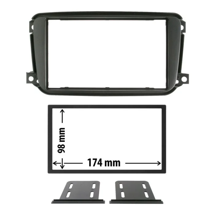 Installazione Mascherina 2 din Smart Smart Two 2010> Smart Smart Two 2010 > - PHONOCAR