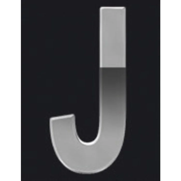 Adesivi lettere e numeri Chrome Logo - LAMPA