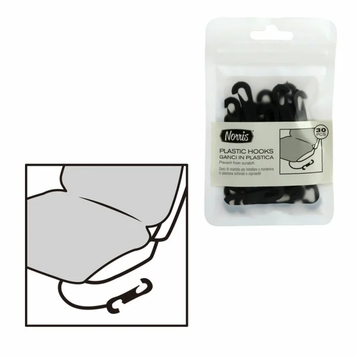 Gancetti fissaggio Plastic Hooks - NORRIS