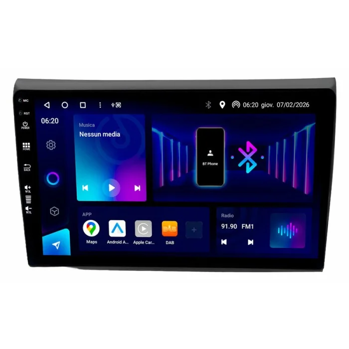 Autoradio Applicazione specifica Mediastation Customfit Fiat Bravo II 198_ 2006>2016 Fiat Bravo II 198_ 2006 > 2016 per veicoli senza sistema dinavigazione satellitare - PHONOCAR