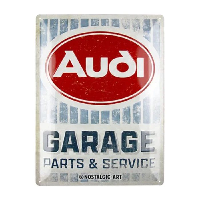 Cartello in latta Audi Garage - NOSTALGIC ART