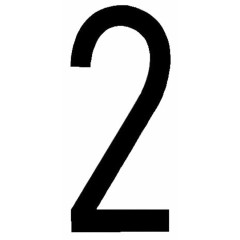 Adesivi lettere e numeri Numero per targa ripetitrice - INT AUTO