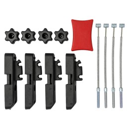 Accessori installazione box portatutto Kit fissaggio box per barre larghe - ALTHURA