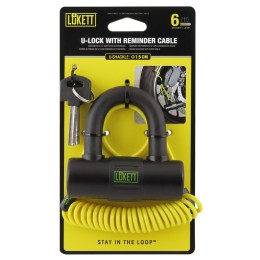 Lucchetto Mini U con cavo promemoria - LUKETT