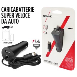 Cavo ricarica 12V + USB Fast charge - NOVAK