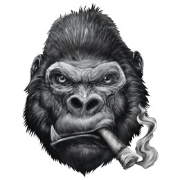 Adesivi Gorilla - LETHAL THREAT
